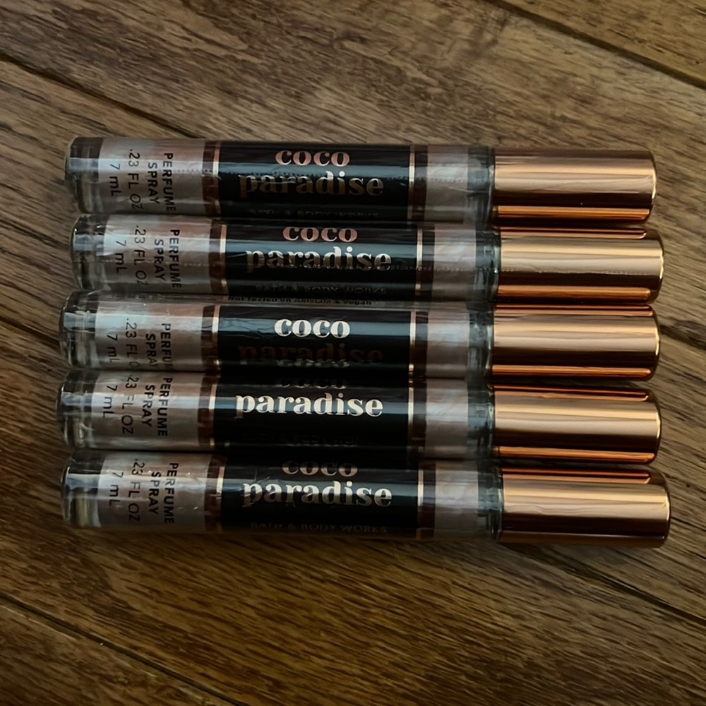 BBW 5pc travel size items Perf Spry Coco Paradise - Picture 2 of 4